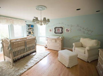 给baby一个清新的世界 绿松石色调的婴儿房大集合 