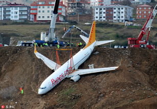 土耳其飞机冲出跑道险坠海 当地展开回收工作 