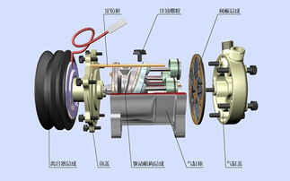 汽车空调压缩机离合器(车用空调压缩机离合器故障能修吗)