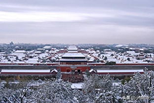 下雪天就应该爬到景山在最高处,俯瞰北京城和雪中的故宫