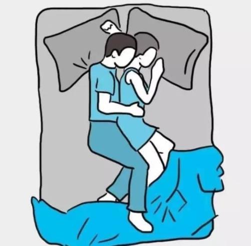 床上的十种姿势图片 10种夫妻睡姿感情一目了然 