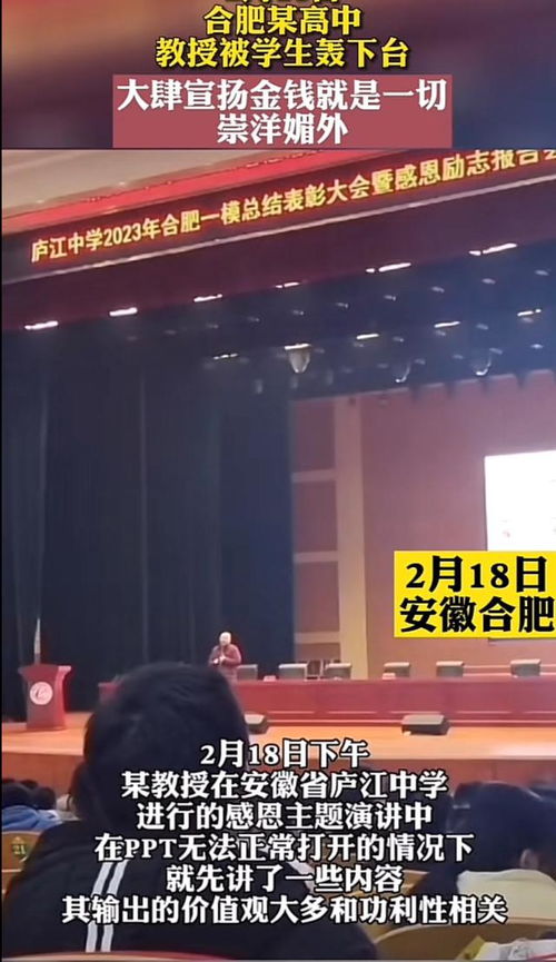 三问庐江中学抢话筒事件,合肥师范学院陈教授等待他的是什么结果