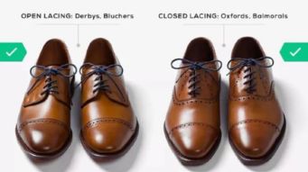 八个孔的皮鞋鞋带怎么穿 最好是带图片的 
