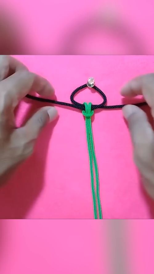 双色手环的编织技巧,就是这么简单 