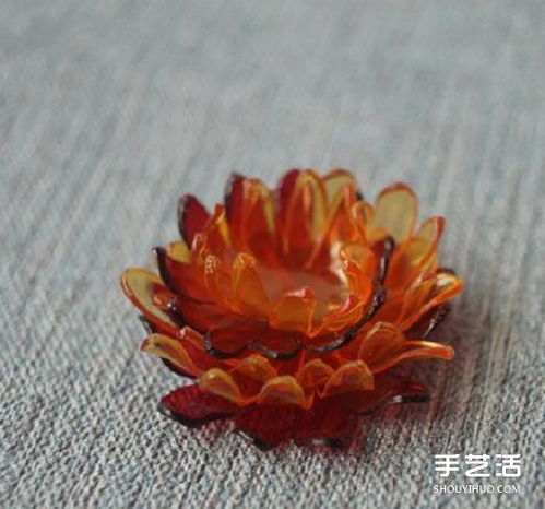 塑料花怎么做 美丽的塑料花头绳DIY手工制作