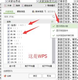 win10筛选项目如何显示计数