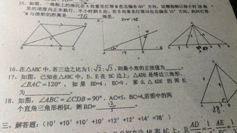 16,17两道填空是什么 