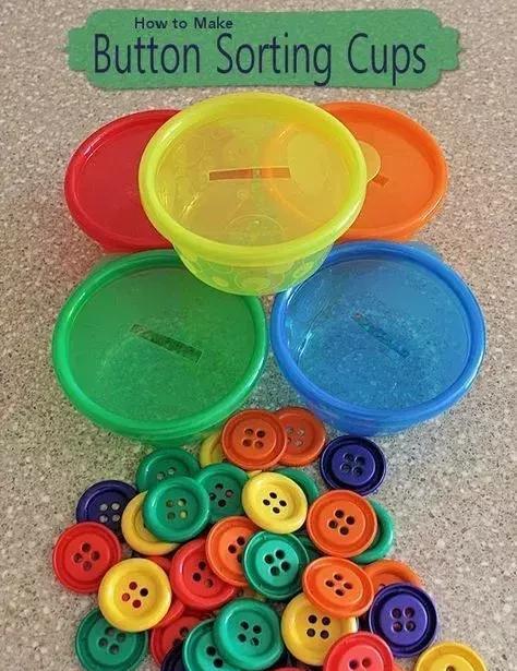 这些关于颜色的自制玩教具,能玩一整天
