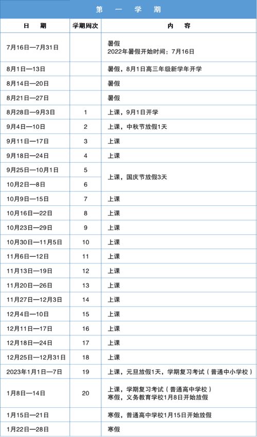 2023年寒假几号开学