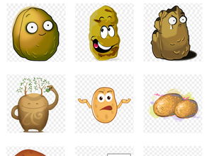 卡通可爱土豆表情包食物海报PNG免扣素材图片 模板下载 24.11MB 实物大全 自然 