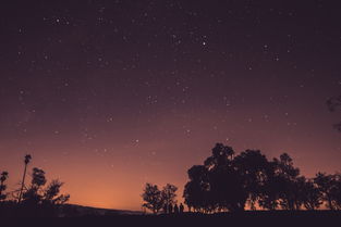 天空星星夜景图片