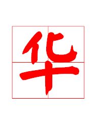 华字在田字格怎么写 