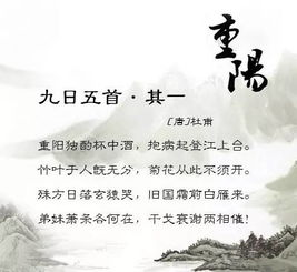 那些年,我们一起学过的重阳诗句 