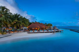 马尔代夫椰子岛库鲁巴海滩景色美不胜收