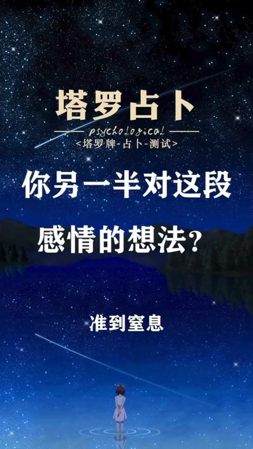 你另一半对这段感情的想法 