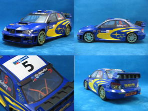 斯巴鲁翼豹WRC2006赛车折纸模型图纸免费下载 