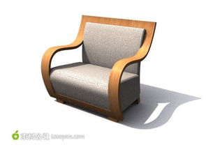 单人沙发椅创意家具模型设计