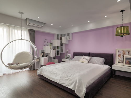 卧室紫色壁纸该怎么设置(卧室紫色墙漆效果图)