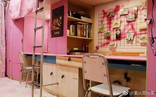 重庆大学这间男生寝室是粉红色的,你觉得怎么样呢 