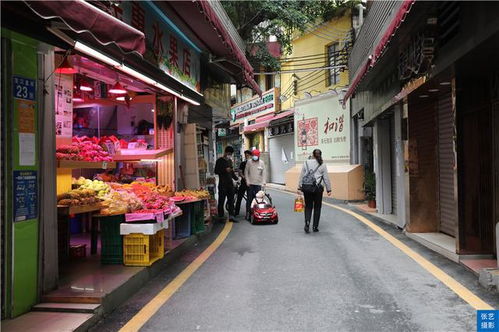 疫情下广州 非洲黑人街 ,店铺关闭人去楼空,街上没有行人