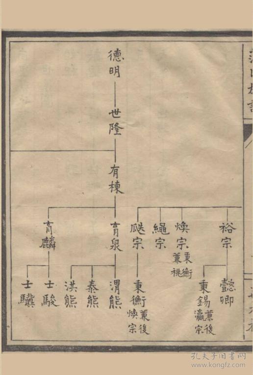 范氏族谱 甫里敏德公支 敏德公 字奇梅 16开 50页 民国七年 1918年 续修 原件模糊不清晰 电 D