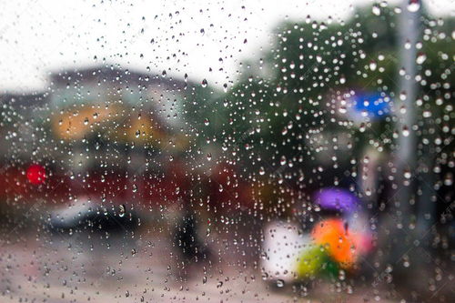 街道雨景高清摄影大图 千库网 