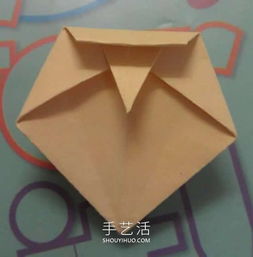 简单又漂亮 手工折纸花型垃圾盒的视频教程