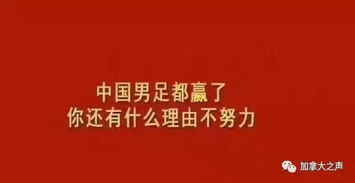 连中国男足都赢了 你还有什么理由不努力 