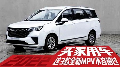 2022买车用车,这三款全新MPV不容错过