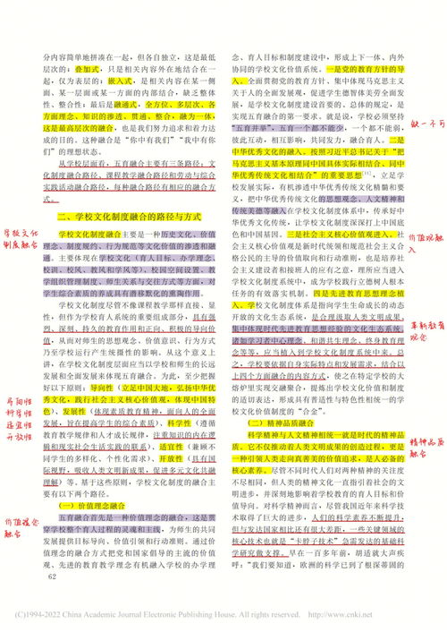 论文期刊带读 五育融合 教育类文献分享 