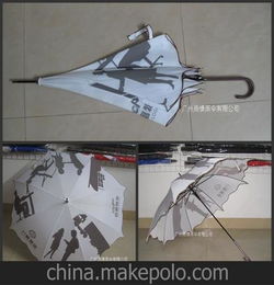 特供机器印刷不生锈铝伞荷叶边银折伞纯白色雨伞16面黑色骨