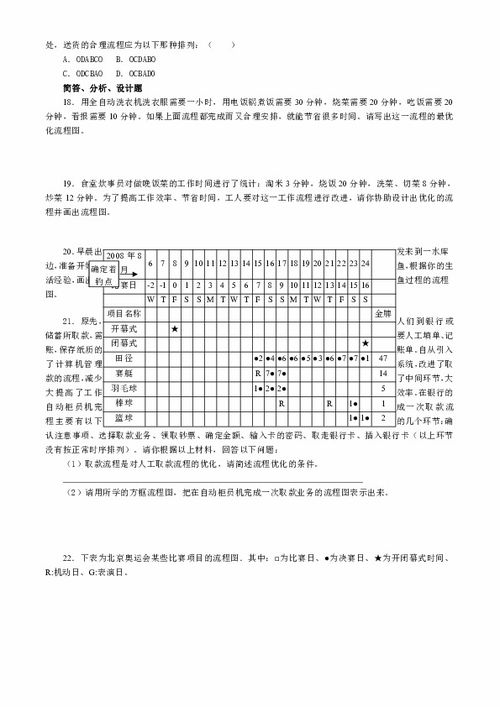 通用技术流程的设计知识点