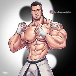 健身手机壁纸 卡通版肌肉男壁纸下载 完美的身体
