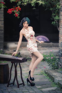 有着很美的江南民族特色的旗袍美女