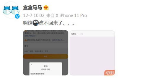改不回来了 盒马 变成 盒盒马马 盒马官博改昵称翻车,网友笑得很大声,官方很着急