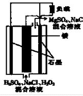 镁一过氧化氢燃料电池具有比能量高、安全方便等优点，其总反应为Mg+H 2 O 2 +H 2 SO 4 =MgSO 4 +2H 2 O，