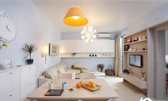 54平米二居室混搭风格小户型经济型厨房灯具图片效果图 