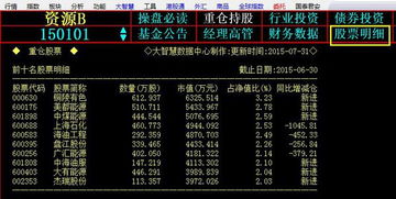 资源b持仓的股是哪几只？