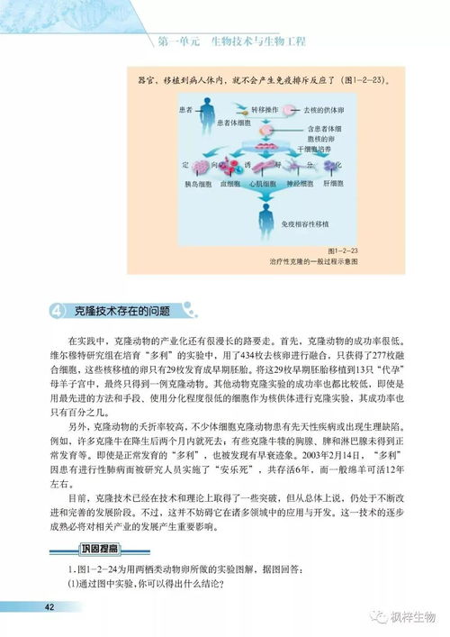 沪科版高中生物选修三 现代生物科技专题 电子课本 PDF版免费下载