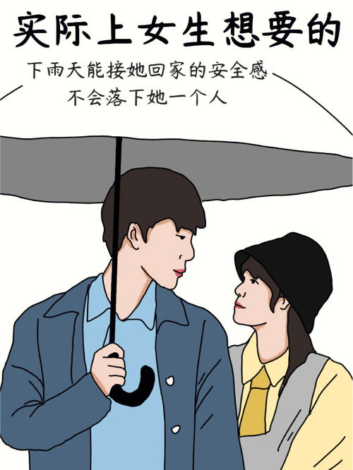 男生以为女生想要的vs实际女生想要的 