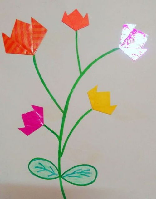 超简单的折纸小花 折纸花的步骤教程
