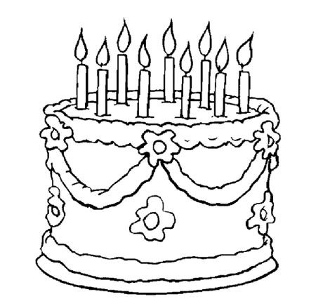 生日蛋糕简笔画 纸盒子生日蛋糕