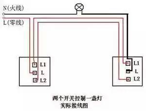 客厅一个灯,门口能控制开关,卧室也能控制开关,但要求不管客厅开关是否开着,卧室的开关都能直接把灯关