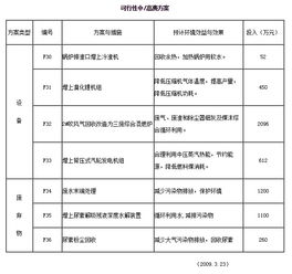 清洁生产可行性中 高费方案 