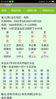 农历2003年4月28日下午4点40男孩的八字 