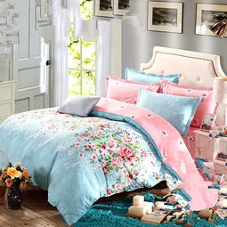 浪漫唯美的床品四件套,让家里面变得更加温馨,体验非一般的睡眠 