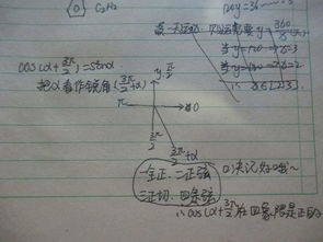 划线部分,怎样确定变化后的正负, 符号看象限是什么意思呢 