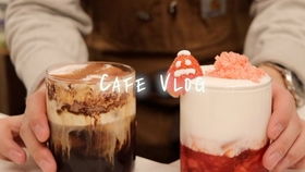 cafe vlog 春风吹拂 天气好所以把折叠门也打开的一天 咖啡店老板的vlog