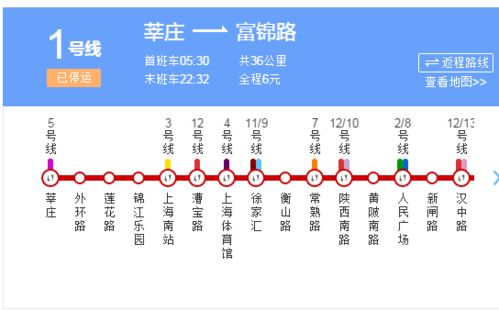 上海地铁一号线最晚几点 
