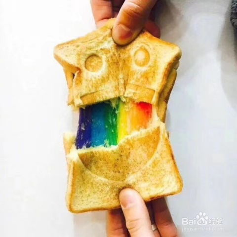 彩虹吐司,彩虹拉丝面包的做法